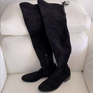 Dolce Vita Neely Over-the-Knee Suede Boots Black 7.5